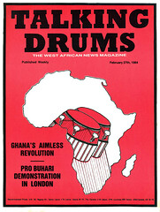 talking drums 1984-02-27 ghana's aimless revolution - pro buhari demonstration in London