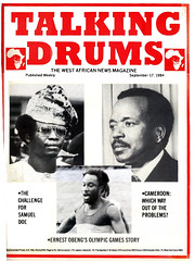 talking drums 1984-09-17 Challenge for Samuel Doe Cameroon which way out Ernest Obeng