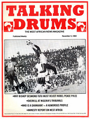 talking drums 1984-11-05 Desmond Tutu Nobel Peace Prize - who is a Ghanaian - Amnesty report on west africa