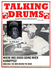 talking drums 1984-07-16 where was Dikko going when kidnapped Rawlings the man behind the mask