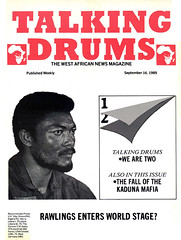 talking drums 1985-09-16 2nd anniversary issue - fall of kaduna mafia - rawlings enters world stage