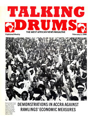 talking drums 1986-02-03 Demonstrations in Accra against Rawlings's economic measures