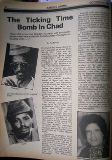 talking drums 1983-10-31 page 06 the ticking time bomb in chad habre gaddafi waddeye