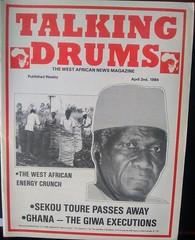 talking drums 1984-04-02 guinea sekou toure passes away - ghana the giwa executions