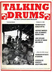 talking drums 1984-10-22 Oxfam rejects hunger myths - Nzeribe damages against Chad