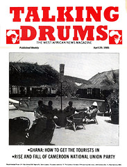 talking drums 1985-04-29 Ghana tourism - rise and fall of Cameroon national unity party