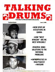talking drums 1985-06-03 new spate of executions in Ghana - how west african are we west africans