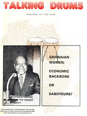 talking drums 1983-10-17 Houphouet-Boigny Ivorian stability - Ghanaian women economic backbone or saboteurs