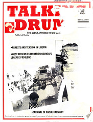 talking drums 1984-09-03 arrests and tension in Liberia - WAEC's leakage problems