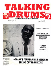 talking drums 1985-08-12 Ghana's former vice-president speaks from exile