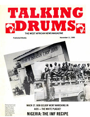 talking drums 1985-11-11 Nigeria the IMF Recipe - when st bob geldof went marching in